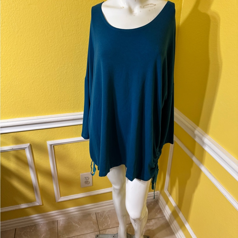 bryn Walker Teal Women's Blouse - Picture 3 of 11